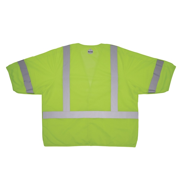 Hi Vis Breakaway Safety Vest, Lime, 2XL/3XL